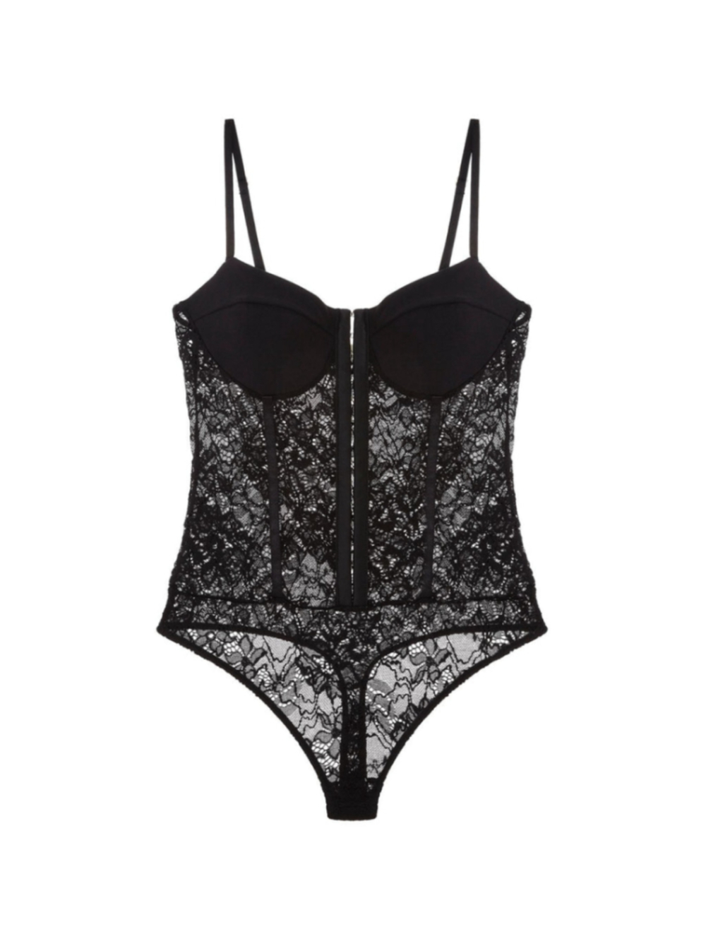 Free People Black Lace Bodysuit Medium - Picture 2 of 9